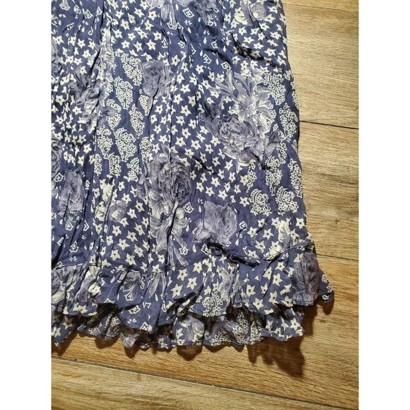 Vintage 90’s Retro Star of India Skirt Bohemian Flowy Maxi Size L - Picture 4 of 13